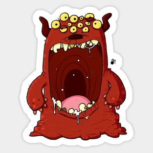 Stinky Bad Breath monster Sticker